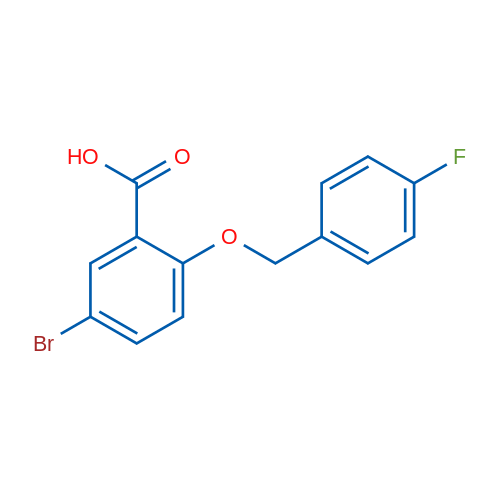 5-Bromo-2-((4-fluorobenzyl)oxy)benzoic acid 1g