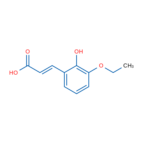3-(3-Ethoxy-2-hydroxyphenyl)prop-2-enoic acid 1g