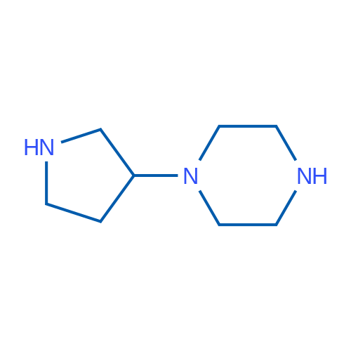 1-(Pyrrolidin-3-yl)piperazine 250mg