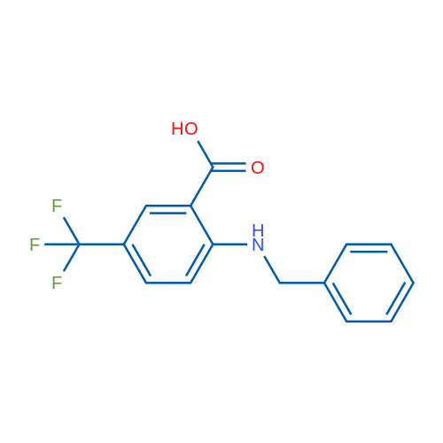 2-(Benzylamino)-5-(trifluoromethyl)benzoic acid 1g