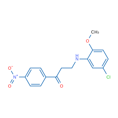 3-[(5-Chloro-2-methoxyphenyl)amino]-1-(4-nitrophenyl)propan-1-one 10mg