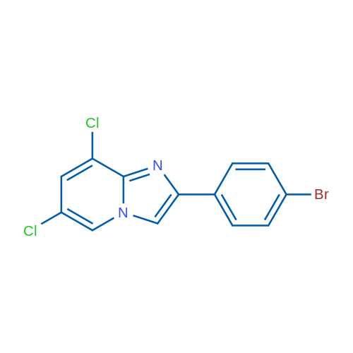 2-(4-Bromophenyl)-6,8-dichloroimidazo[1,2-a]pyridine 1g