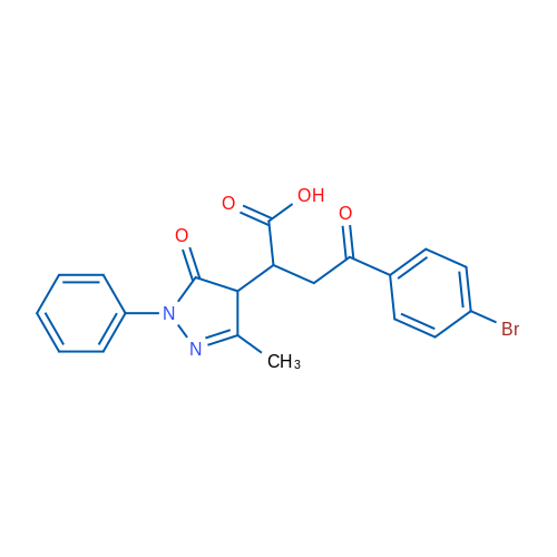 4-(4-Bromophenyl)-2-(3-methyl-5-oxo-1-phenyl-4,5-dihydro-1H-pyrazol-4-yl)-4-oxobutanoic acid 1g