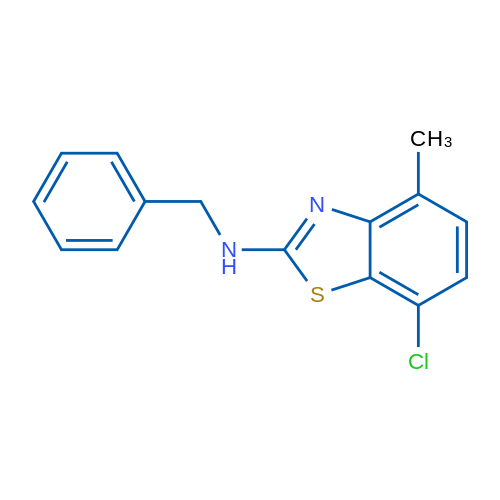 N-benzyl-7-chloro-4-methyl-1,3-benzothiazol-2-amine 5g