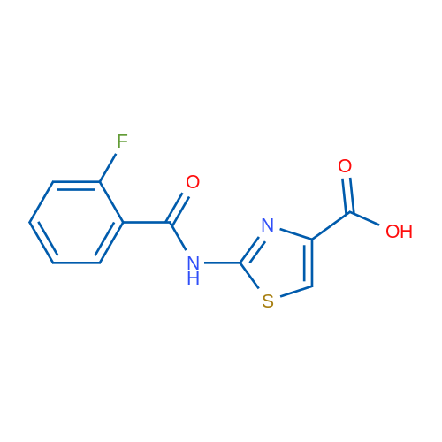 2-[(2-Fluorobenzoyl)amino]-1,3-thiazole-4-carboxylic acid 10g