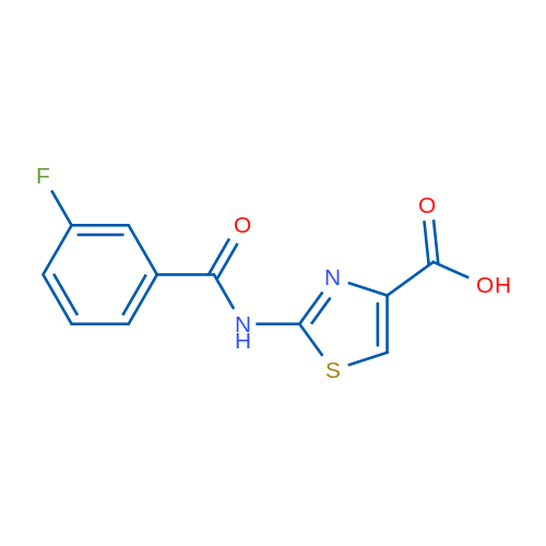 2-[(3-Fluorobenzoyl)amino]-1,3-thiazole-4-carboxylic acid 10g