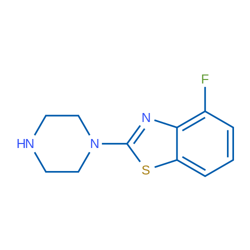 4-Fluoro-2-piperazin-1-yl-1,3-benzothiazole 250mg