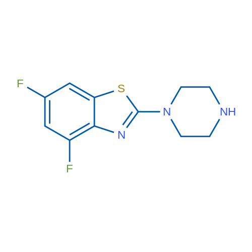 4,6-Difluoro-2-piperazin-1-yl-1,3-benzothiazole 10g