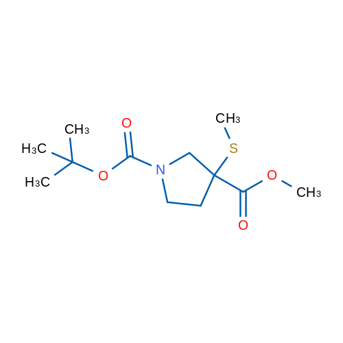 1-(tert-Butyl) 3-methyl 3-(methylthio)pyrrolidine-1,3-dicarboxylate 5g