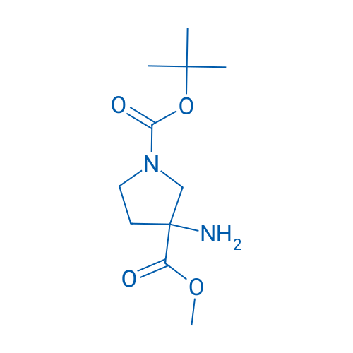 1-tert-Butyl 3-methyl 3-aminopyrrolidine-1,3-dicarboxylate 250mg