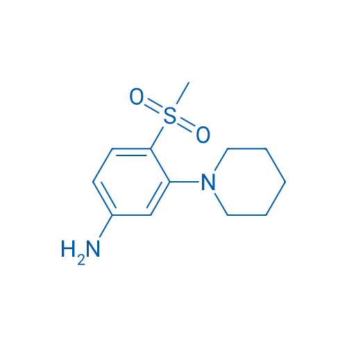 4-(Methylsulfonyl)-3-(piperidin-1-yl)aniline 1g