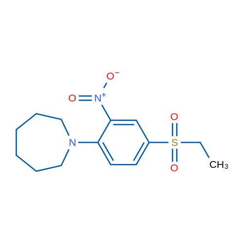 1-(4-(Ethylsulfonyl)-2-nitrophenyl)azepane 5g