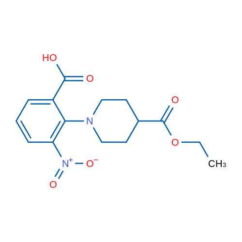 2-(4-(Ethoxycarbonyl)piperidin-1-yl)-3-nitrobenzoic acid 5g