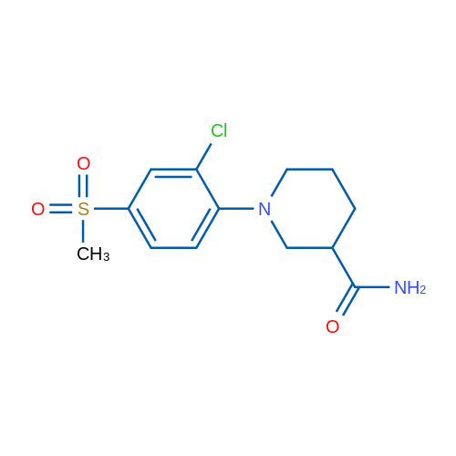 1-(2-Chloro-4-(methylsulfonyl)phenyl)piperidine-3-carboxamide 1g
