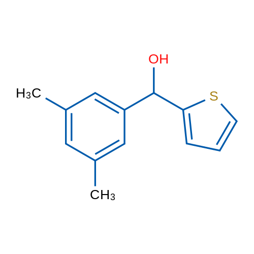 (3,5-Dimethylphenyl)(thiophen-2-yl)methanol 1g