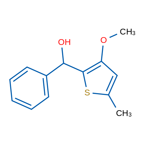 (3-Methoxy-5-methylthiophen-2-yl)(phenyl)methanol 1g