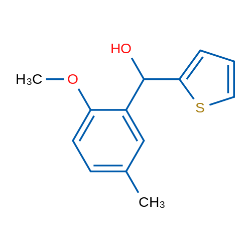 (2-Methoxy-5-methylphenyl)(thiophen-2-yl)methanol 1g
