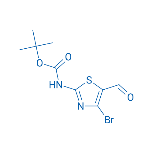 tert-Butyl (4-bromo-5-formylthiazol-2-yl)carbamate 250mg