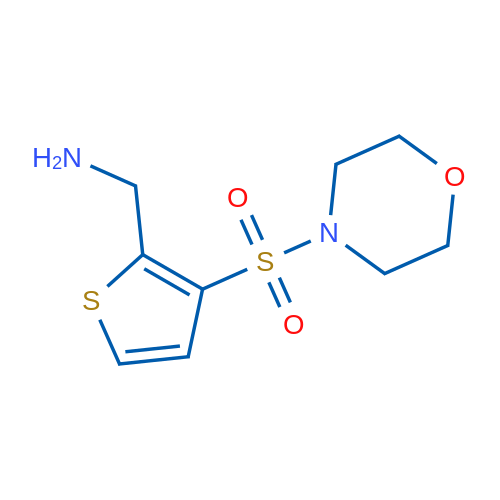 (3-(Morpholinosulfonyl)thiophen-2-yl)methanamine 250mg