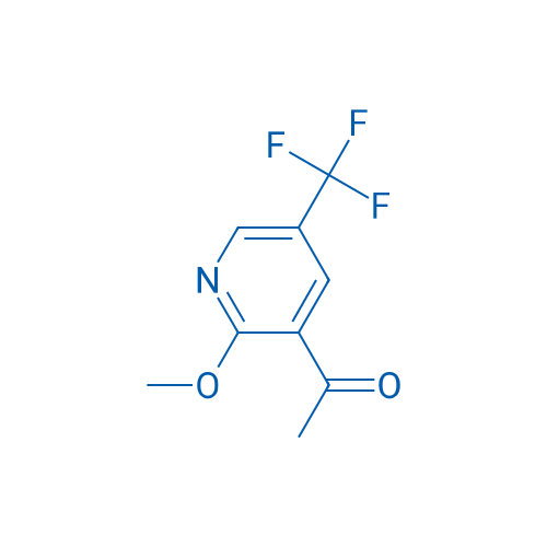 1-(5-(trifluoromethyl)-2-methoxypyridin-3-yl)ethanone 250mg