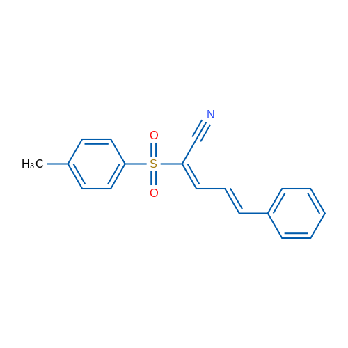 2-(4-Methylbenzenesulfonyl)-5-phenylpenta-2,4-dienenitrile 1g