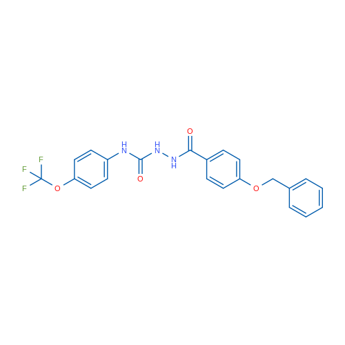 4-(Benzyloxy)-N-({[4-(trifluoromethoxy)phenyl]carbamoyl}amino)benzamide 1g