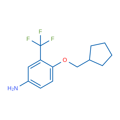 4-(Cyclopentylmethoxy)-3-(trifluoromethyl)aniline 5g