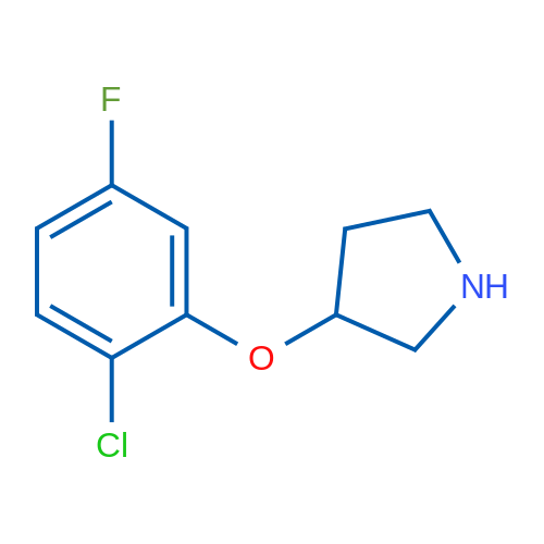 3-(2-Chloro-5-fluorophenoxy)pyrrolidine 1g