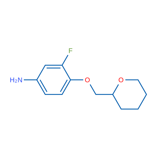 3-Fluoro-4-((tetrahydro-2H-pyran-2-yl)methoxy)aniline 5g