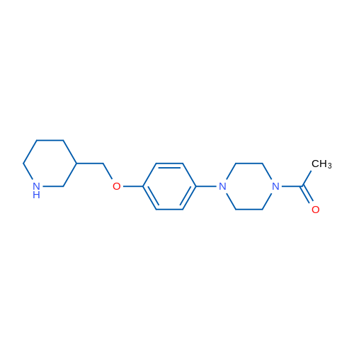 1-(4-(4-(Piperidin-3-ylmethoxy)phenyl)piperazin-1-yl)ethanone 1g