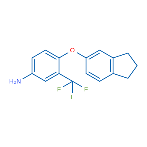 4-((2,3-Dihydro-1H-inden-5-yl)oxy)-3-(trifluoromethyl)aniline 5g