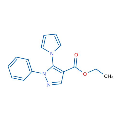 Ethyl 1-phenyl-5-(1H-pyrrol-1-yl)-1H-pyrazole-4-carboxylate 5g