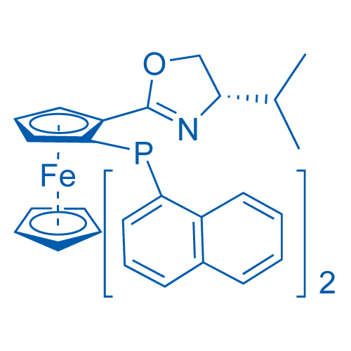 (2R)-1-[(4S)-4,5-Dihydro-4-(1-methylethyl)-2-oxazolyl]-2-(di-1-naphthalenylphosphino)ferrocene 50mg