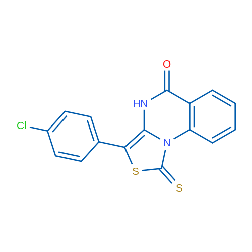 3-(4-Chlorophenyl)-1-thioxo-1H-thiazolo[3,4-a]quinazolin-5(4H)-one 1g