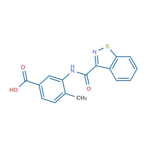 3-(Benzo[d]isothiazole-3-carboxamido)-4-methylbenzoic acid 1g
