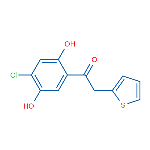 1-(4-Chloro-2,5-dihydroxyphenyl)-2-(thiophen-2-yl)ethanone 1g