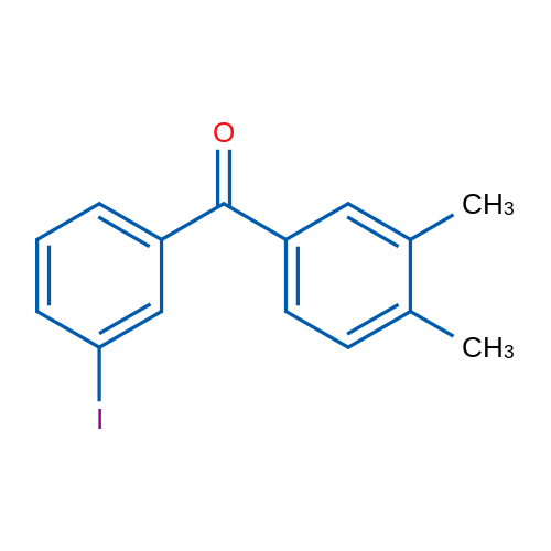 (3,4-Dimethylphenyl)(3-iodophenyl)methanone 1g