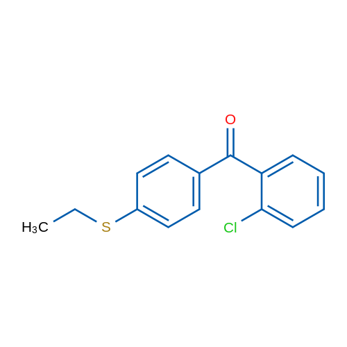(2-Chlorophenyl)(4-(ethylthio)phenyl)methanone 5g