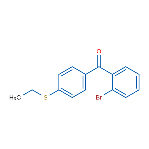 (2-Bromophenyl)(4-(ethylthio)phenyl)methanone 5g