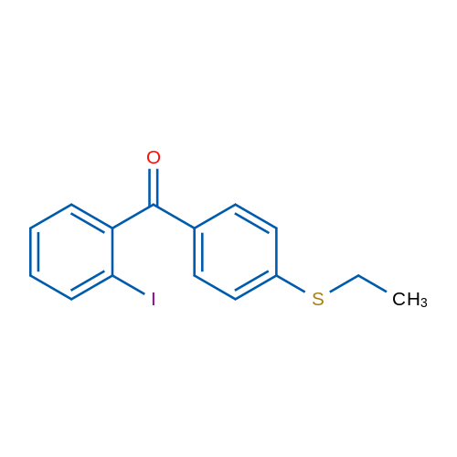 (4-(Ethylthio)phenyl)(2-iodophenyl)methanone 5g