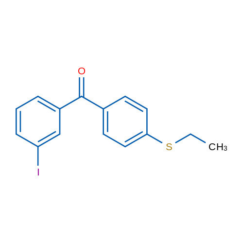 (4-(Ethylthio)phenyl)(3-iodophenyl)methanone 1g