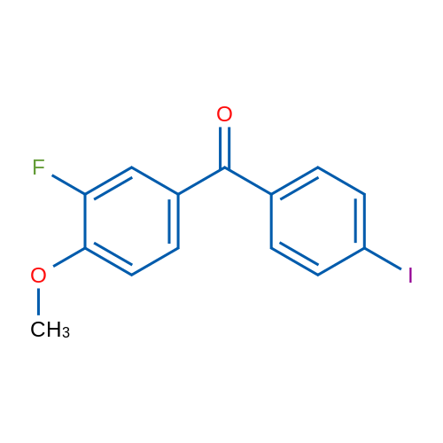(3-Fluoro-4-methoxyphenyl)(4-iodophenyl)methanone 5g