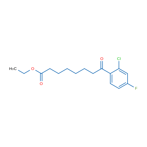 Ethyl 8-(2-chloro-4-fluorophenyl)-8-oxooctanoate 1g