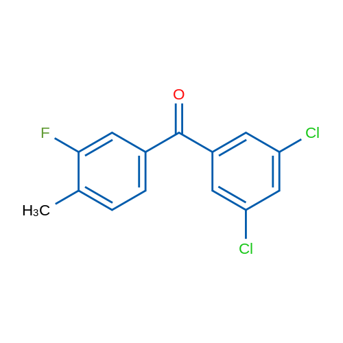 (3,5-Dichlorophenyl)(3-fluoro-4-methylphenyl)methanone 1g