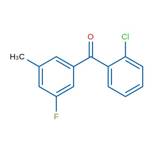 (2-Chlorophenyl)(3-fluoro-5-methylphenyl)methanone 5g