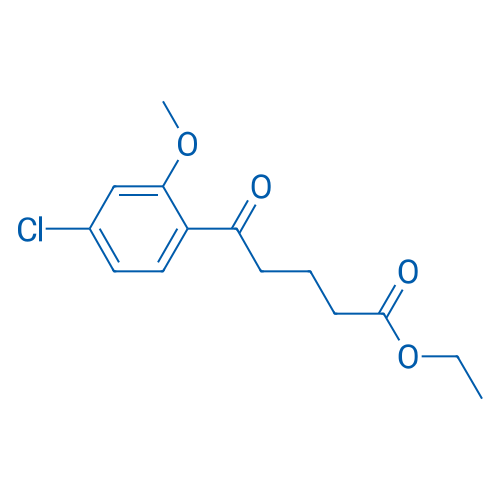 Ethyl 5-(4-chloro-2-methoxyphenyl)-5-oxopentanoate 1g