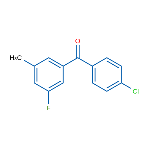 (4-Chlorophenyl)(3-fluoro-5-methylphenyl)methanone 5g