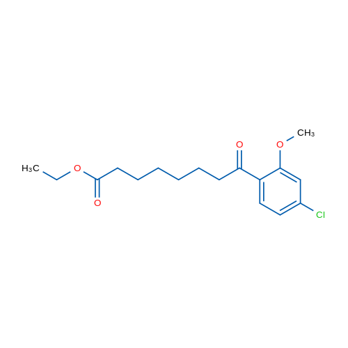 Ethyl 8-(4-chloro-2-methoxyphenyl)-8-oxooctanoate 1g