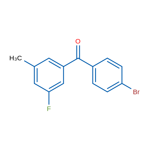 (4-Bromophenyl)(3-fluoro-5-methylphenyl)methanone 5g