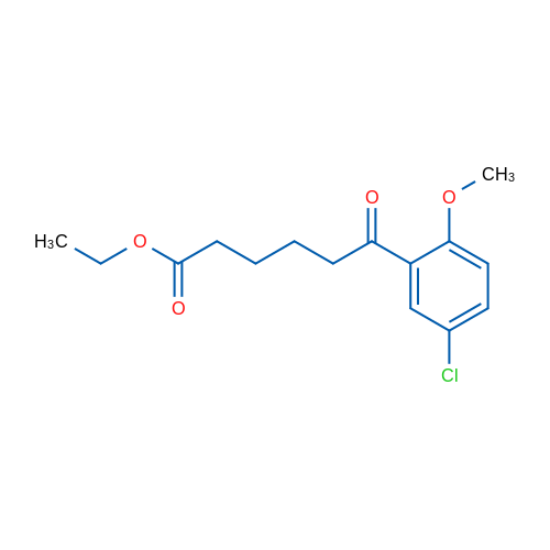 Ethyl 6-(5-chloro-2-methoxyphenyl)-6-oxohexanoate 1g